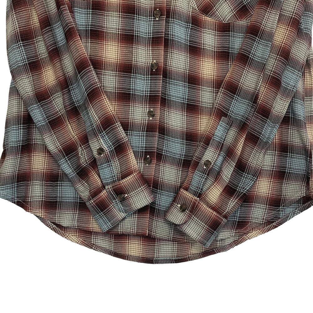 Lucky Brand Plaid Button Front Collared Shirt NWT Women's Sz S Multicolor Casual - Picture 5 of 8